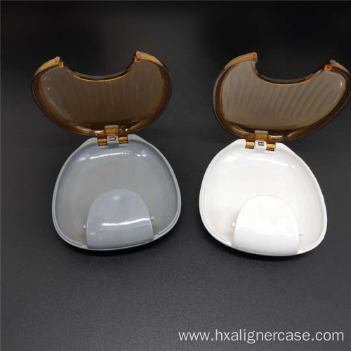 Durable Orthodontic Shell Shape Press-to-open Retainer Box